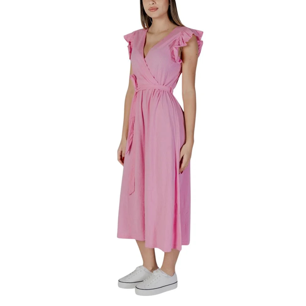 B.Young Multicolor Cotton Long - Dresses