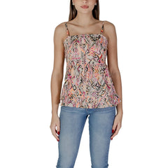 B.Young Multicolor Cotton Top - Tank Tops