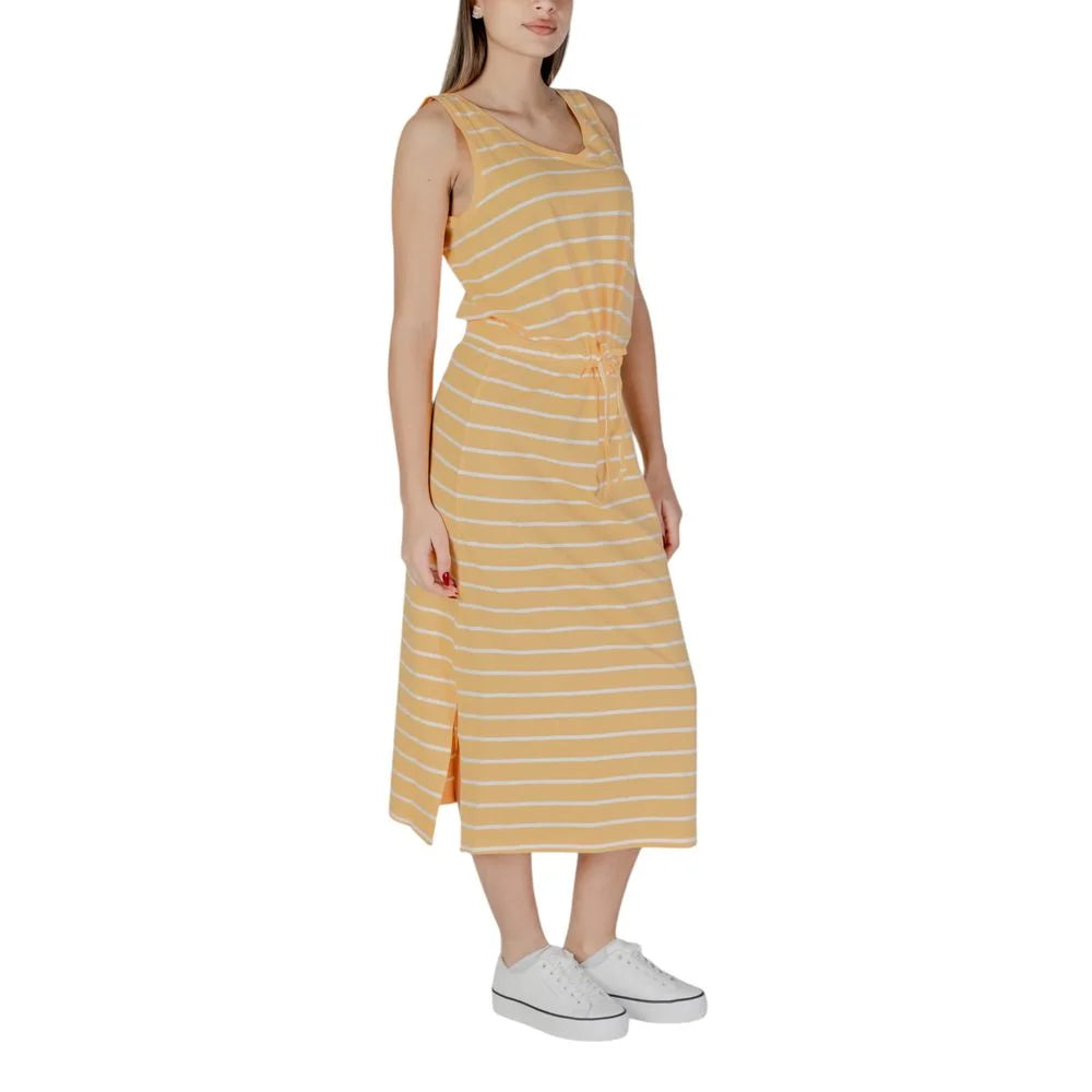 B.Young Yellow Cotton Long - Dresses