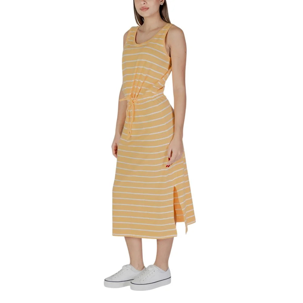 B.Young Yellow Cotton Long - Dresses