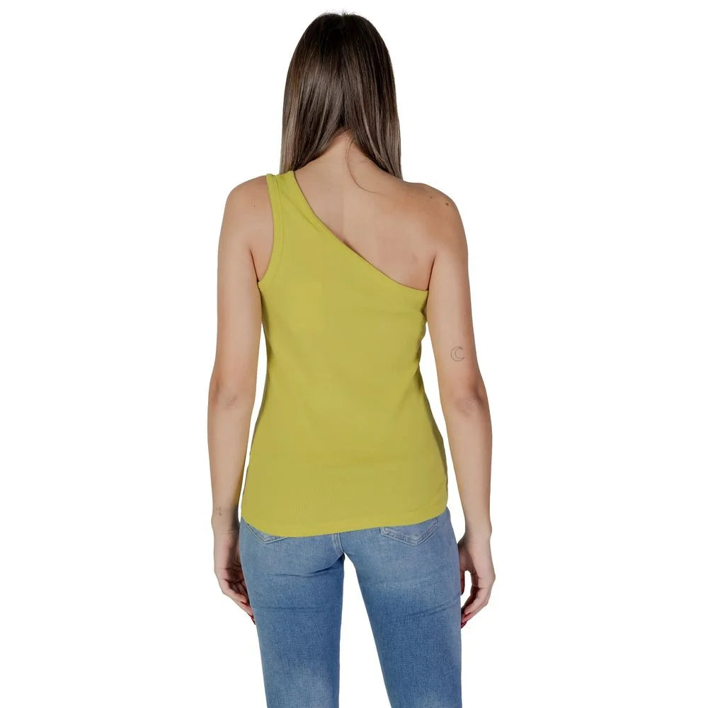 B.Young Yellow Cotton Top - Tank Tops