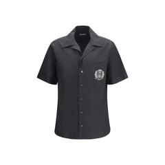 Dolce & Gabbana Black Cotton Shortsleeve Shirt