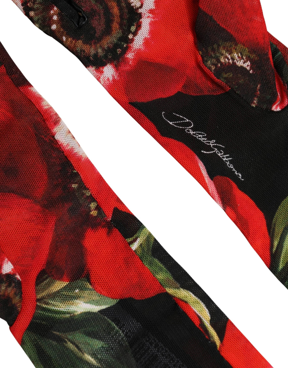 Dolce & Gabbana Multicolor Floral Print Elbow Length Women Gloves - 7|S