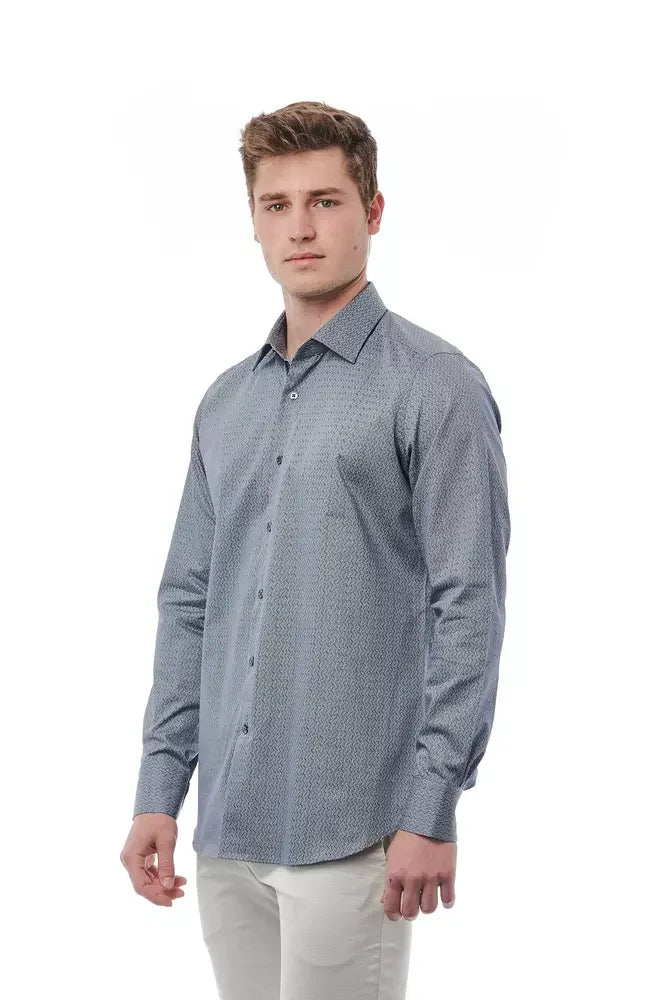 Bagutta Black Cotton Men Shirt - Shirts