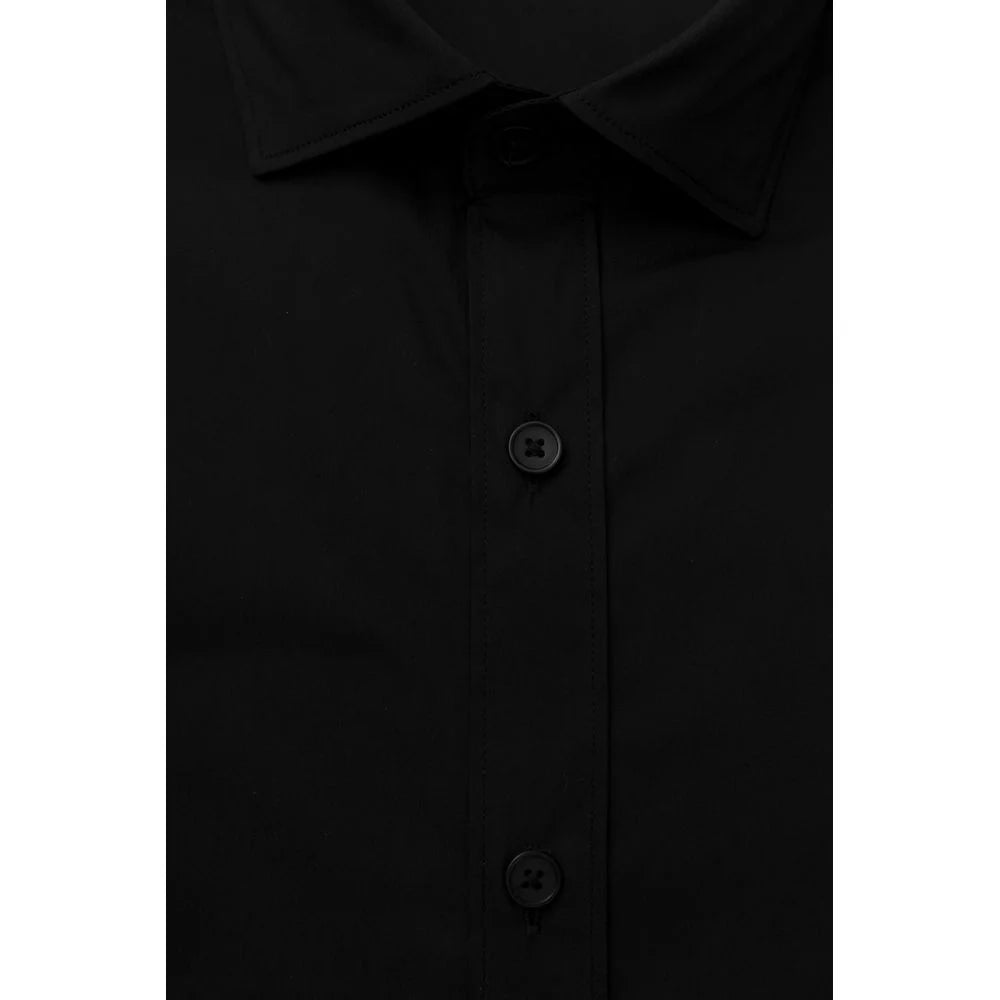 Bagutta Black Cotton Men Shirt - Shirts