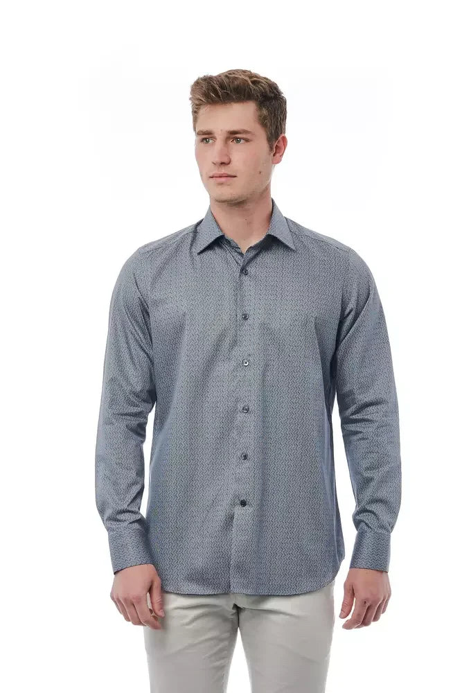 Bagutta Black Cotton Men Shirt - Shirts