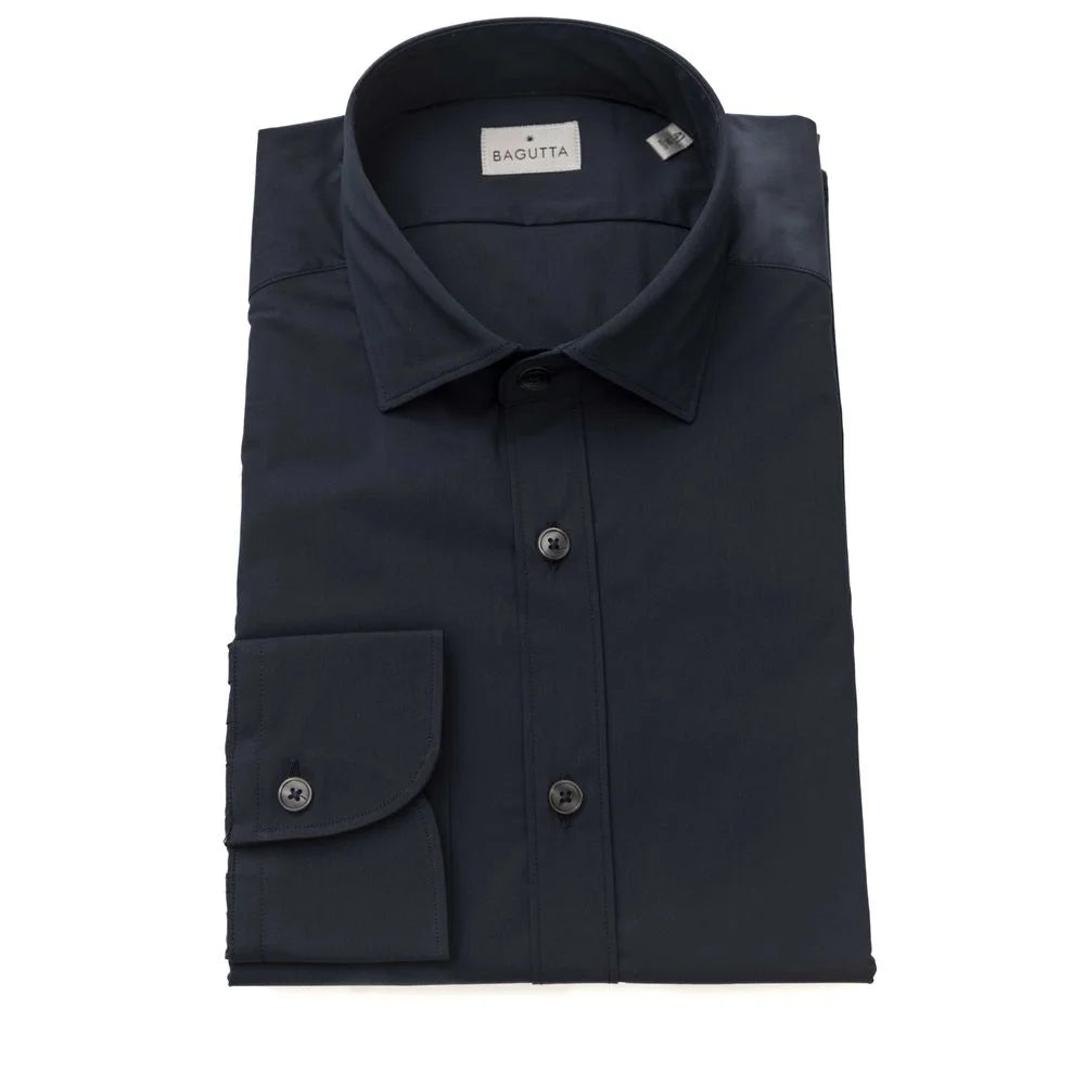 Bagutta Blue Cotton Men Shirt - Shirts