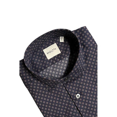 Bagutta Blue Cotton Men’s Slim Fit Shirt - Shirts