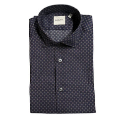 Bagutta Blue Cotton Men’s Slim Fit Shirt - Shirts