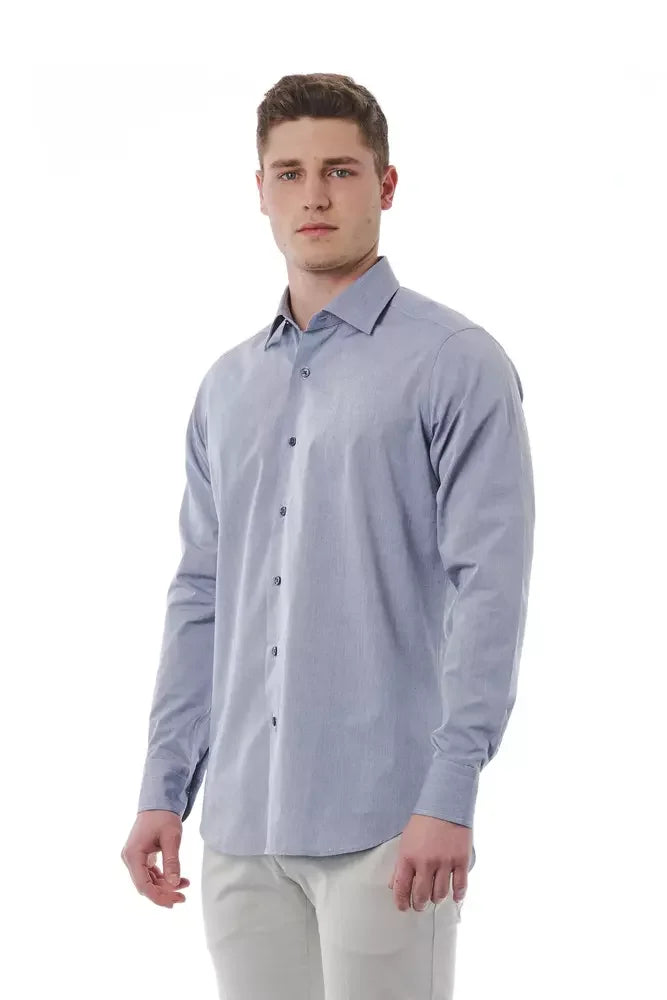 Bagutta Gray Cotton Men Shirt - Shirts
