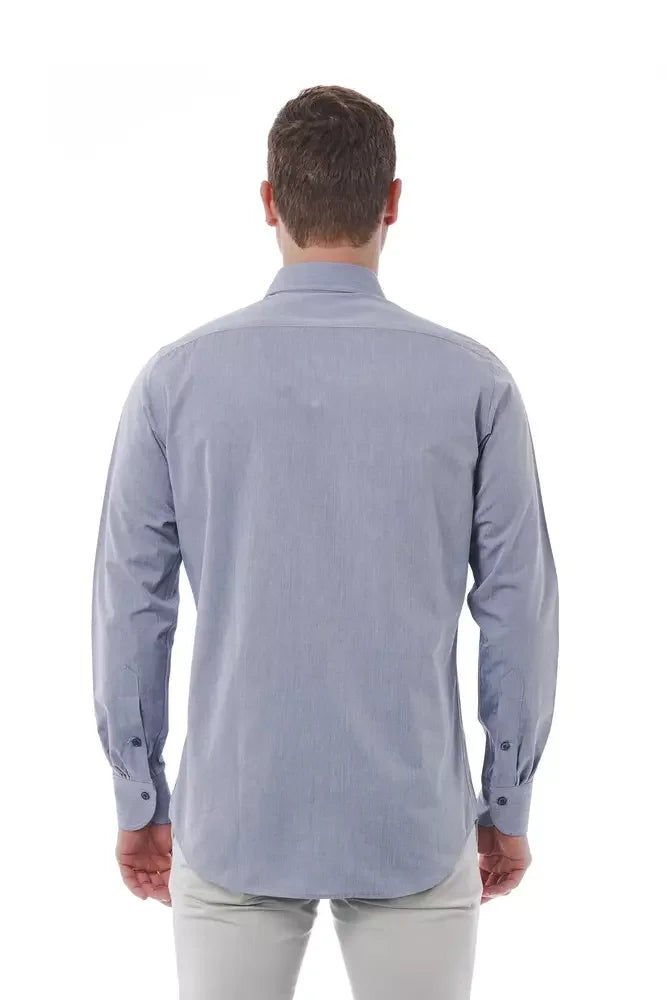 Bagutta Gray Cotton Men Shirt - Shirts