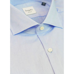 Bagutta Light Blue Cotton Men Shirt - Shirts