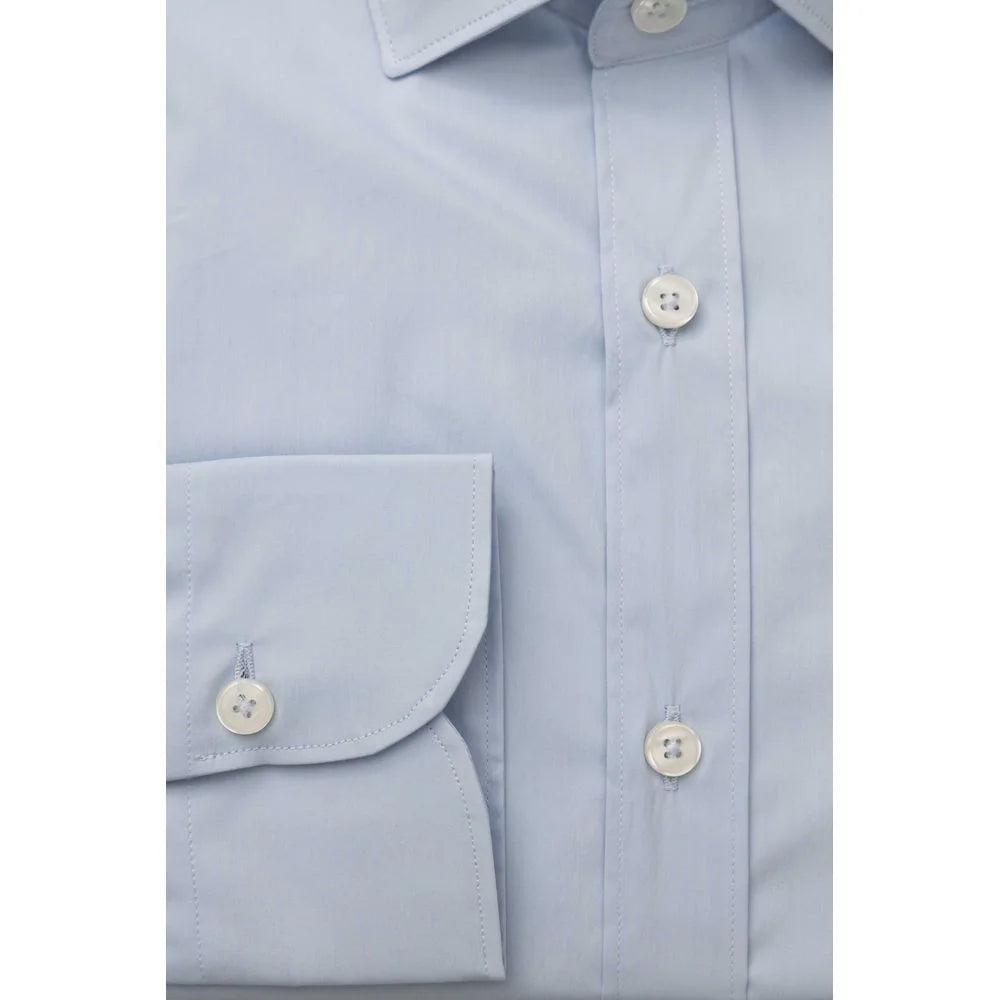 Bagutta Light Blue Cotton Men Shirt - Shirts
