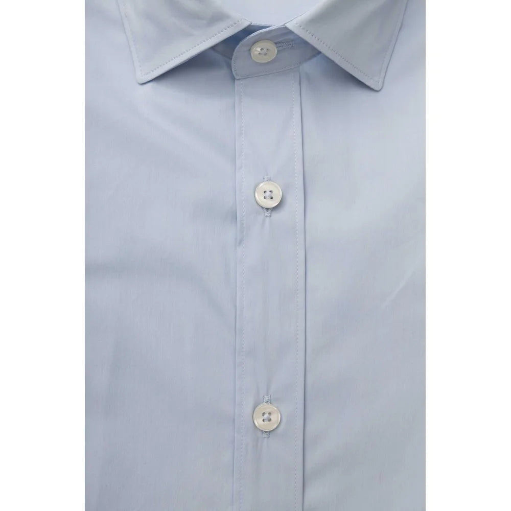 Bagutta Light Blue Cotton Men Shirt - Shirts