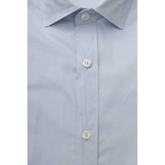 Bagutta Light Blue Cotton Men Shirt - Shirts