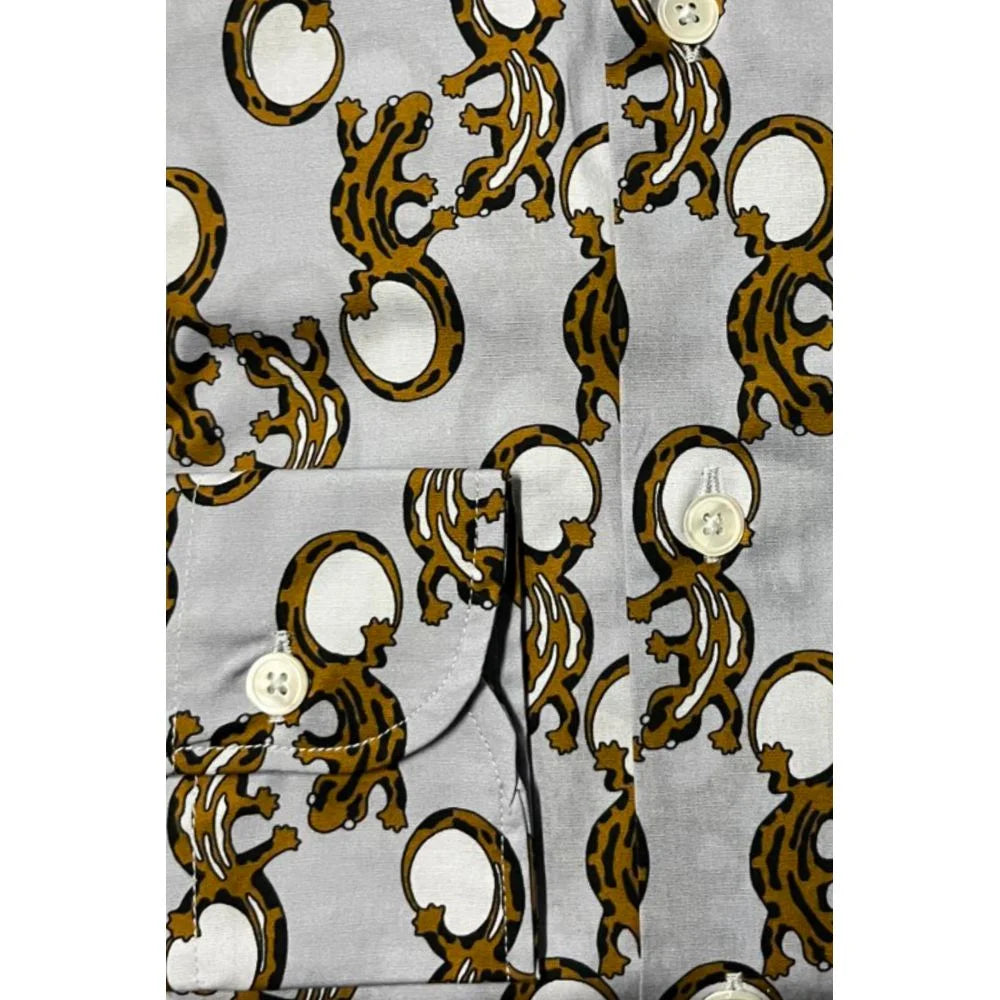 Bagutta Multicolor Cotton Men Shirt