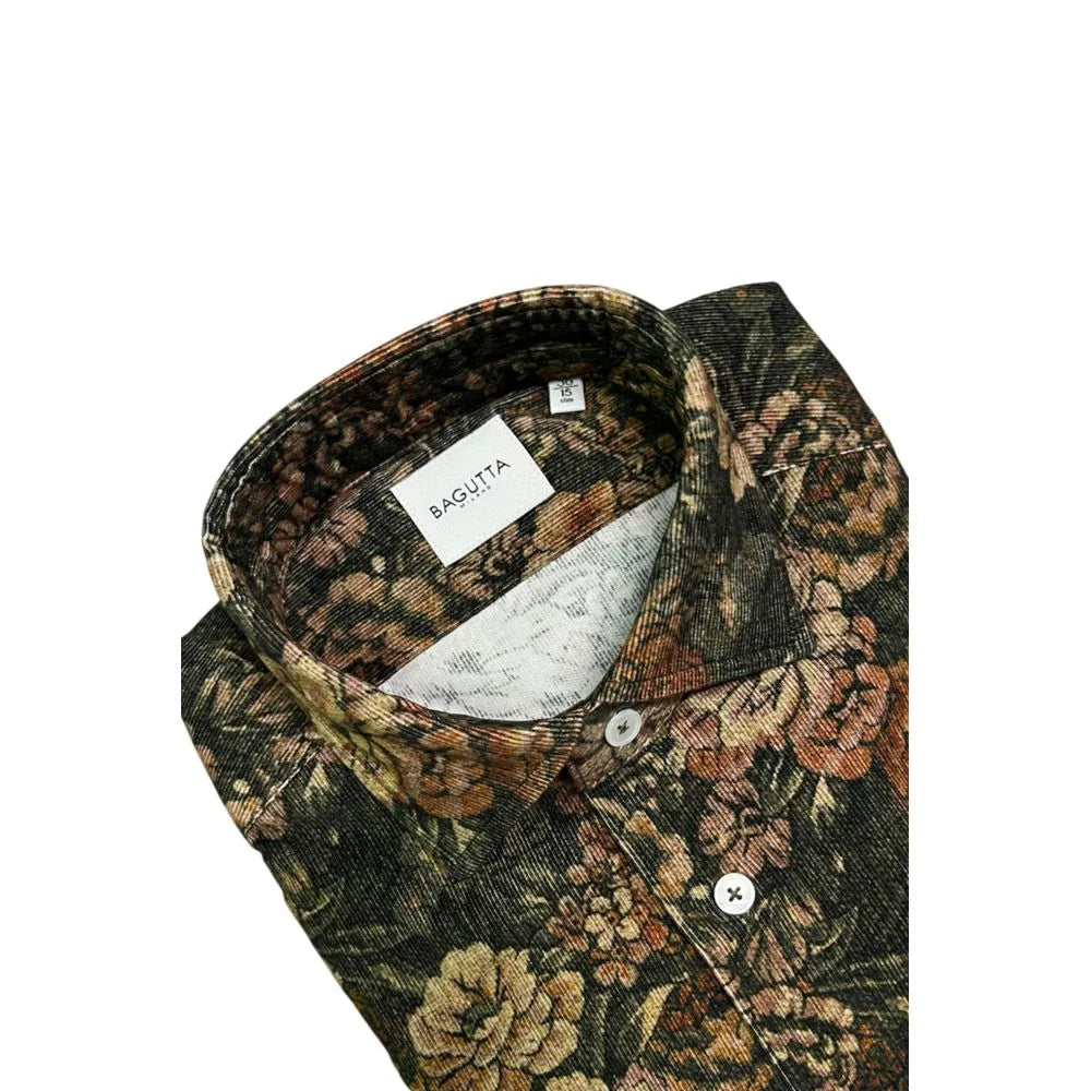 Bagutta Multicolor Cotton Men Shirt - XS - Shirts