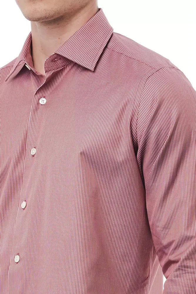 Bagutta Red Cotton Men Shirt - Shirts