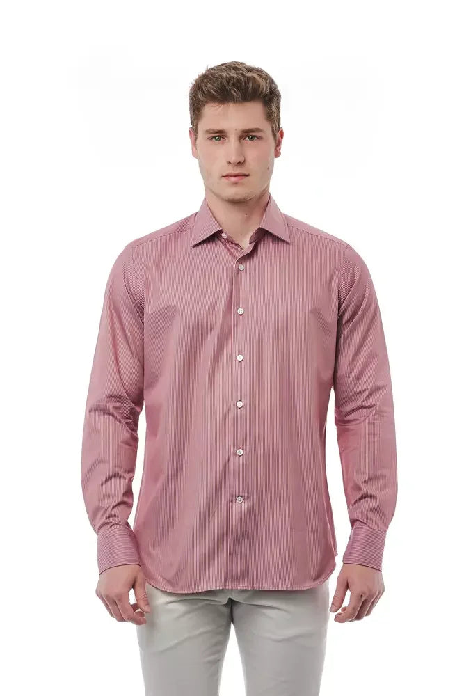 Bagutta Red Cotton Men Shirt - Shirts