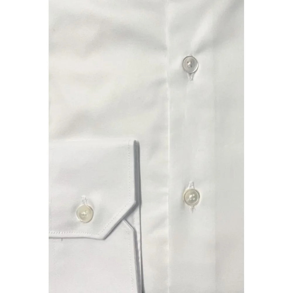 Bagutta White Cotton Men Shirt