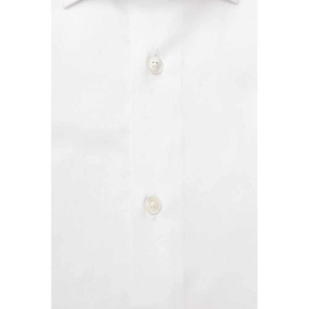 Bagutta White Cotton Men Shirt