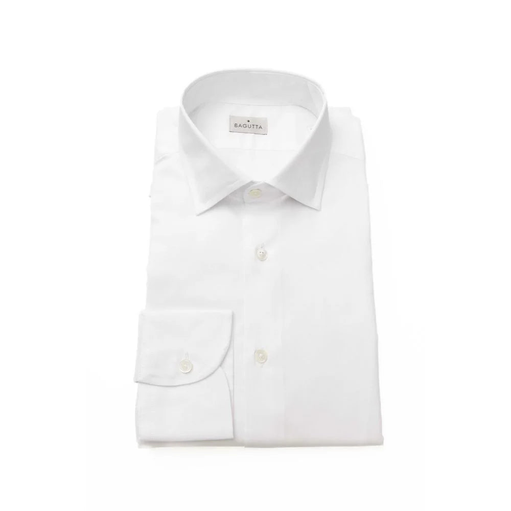 Bagutta White Cotton Men Shirt - Shirts