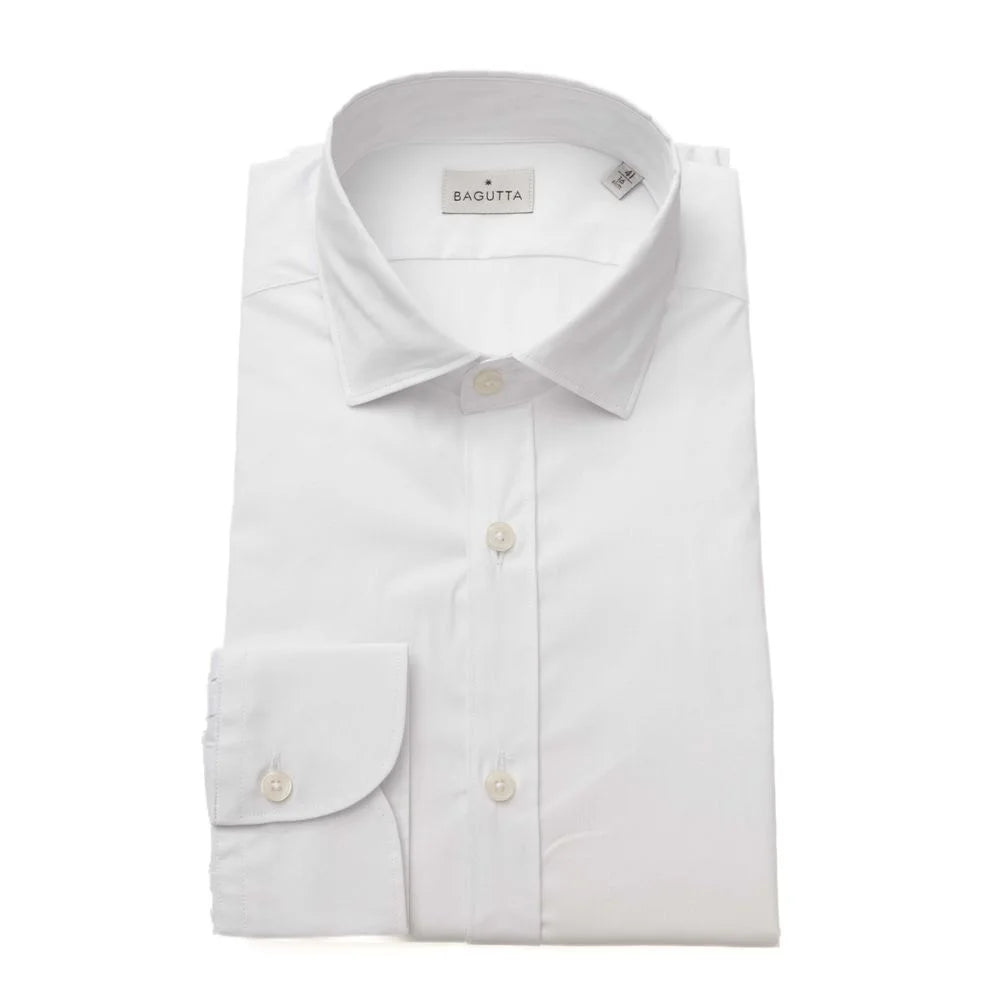 Bagutta White Cotton Men Shirt - XXL - Shirts
