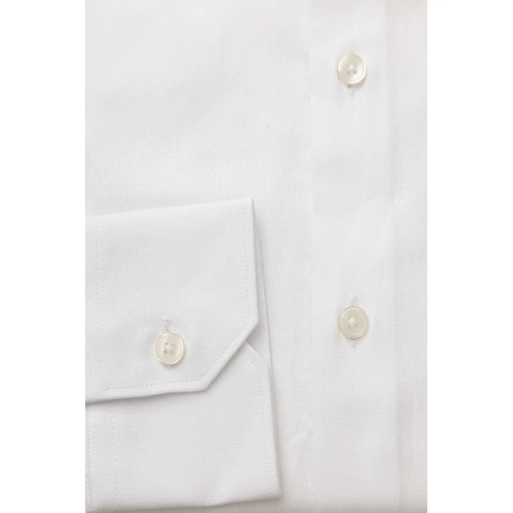 Bagutta White Cotton Men’s Classic Shirt - XXL - Shirts