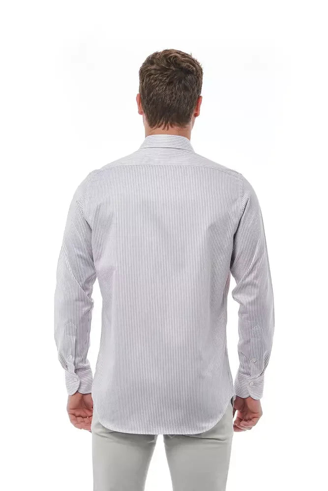 Bagutta White Cotton Men’s Shirt - Shirts