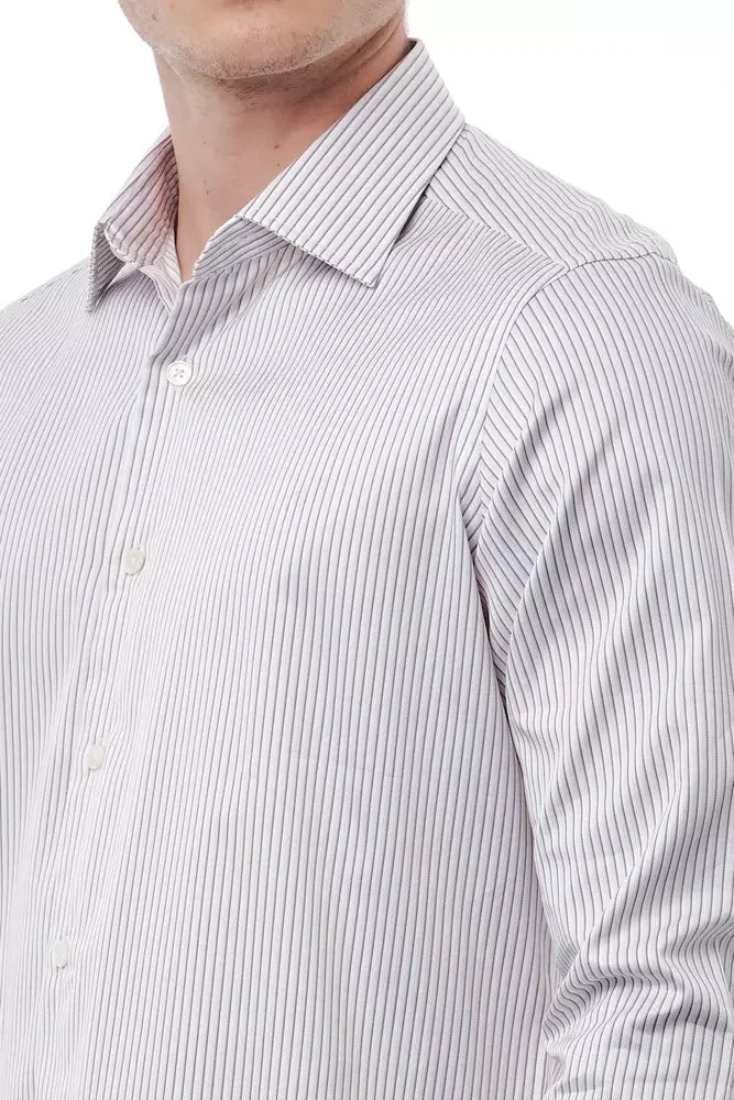 Bagutta White Cotton Men’s Shirt - Shirts