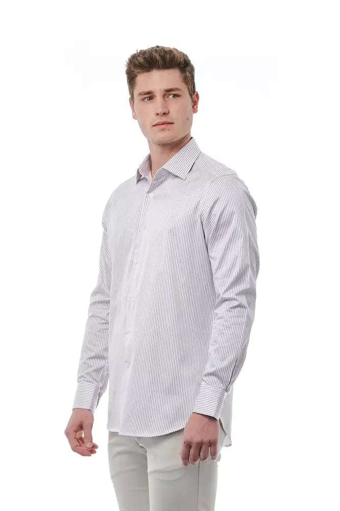 Bagutta White Cotton Men’s Shirt - Shirts
