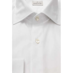 Bagutta White Cotton Top - IT41 | L - Shirts