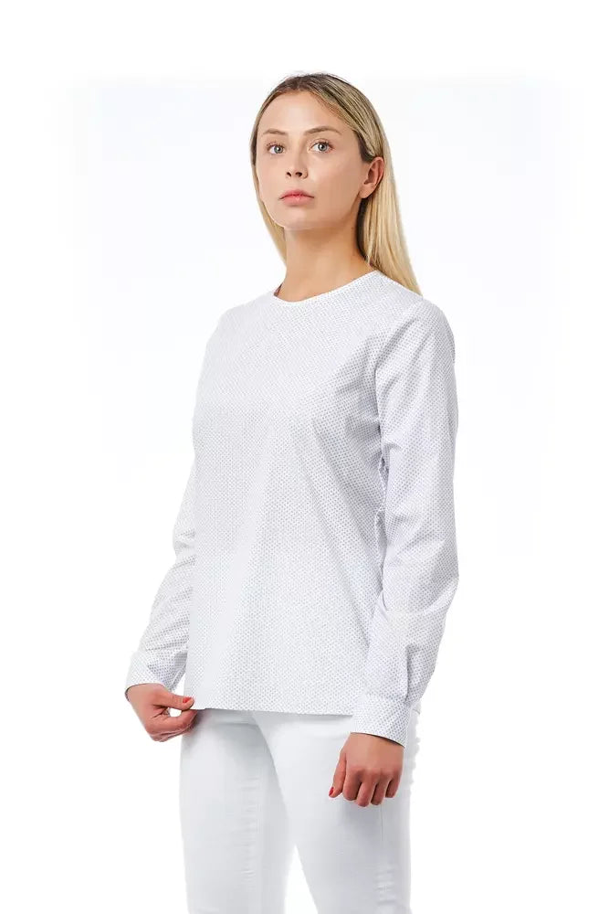 Bagutta White Cotton Women Blouse - M - Blouses