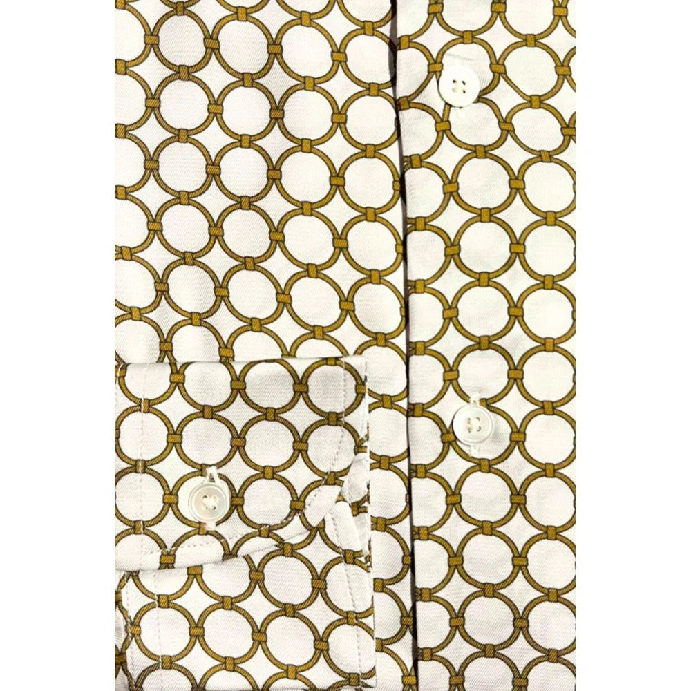 Bagutta White Viscose Men Shirt - Shirts