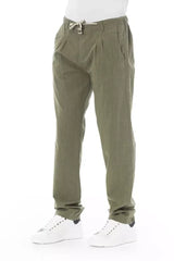 Baldinini Trend Army Cotton Men Chino Trousers - IT50 | L - Chinos