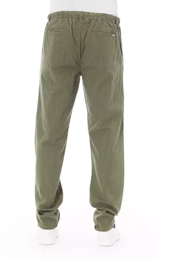 Baldinini Trend Army Cotton Men Chino Trousers - IT50 | L - Chinos