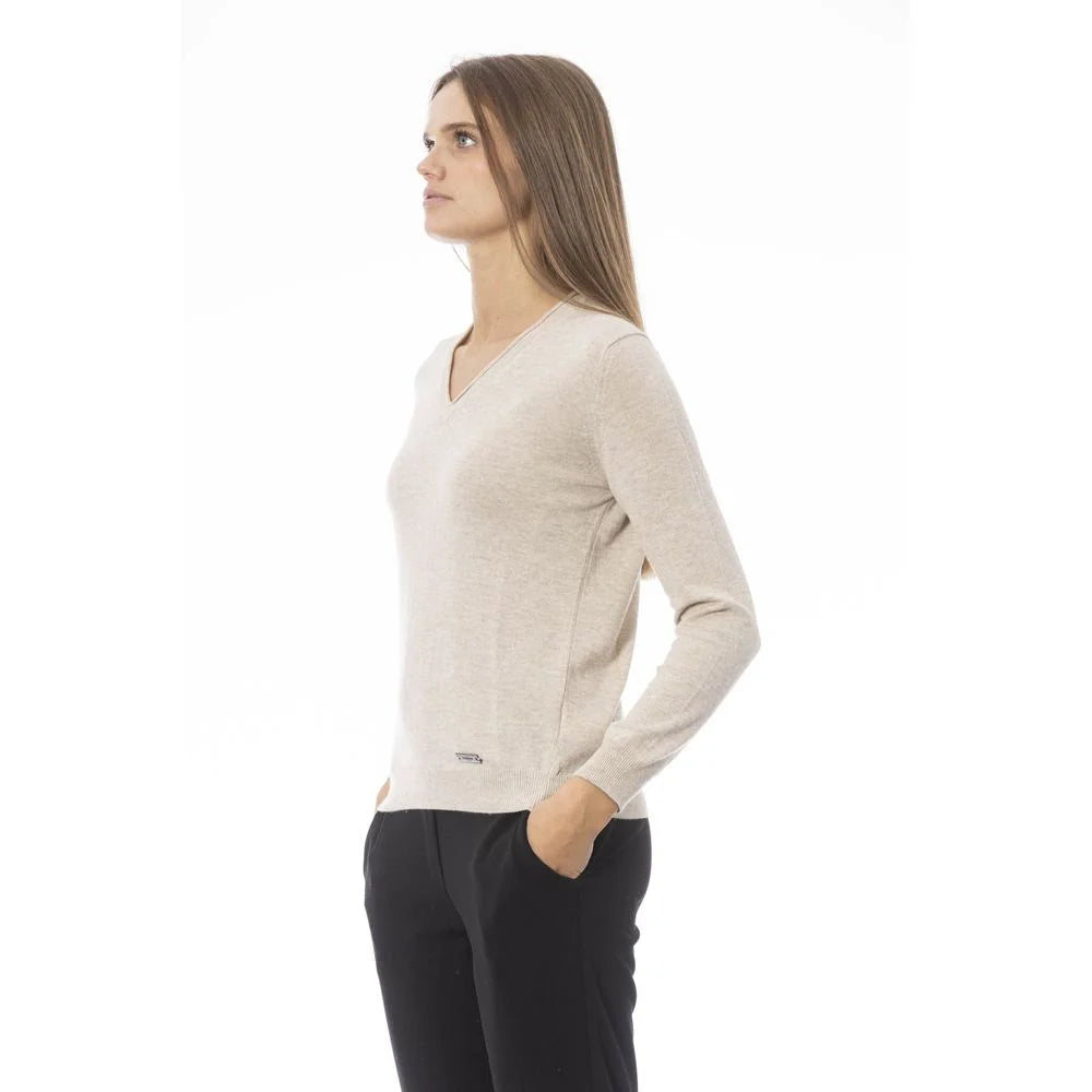 Baldinini Trend Beige Cashmere Women Sweater - Sweaters