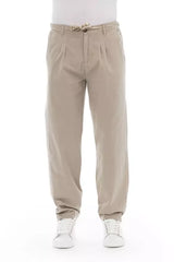 Baldinini Trend Beige Cotton Men Chino Pants - IT50 | L - Chinos