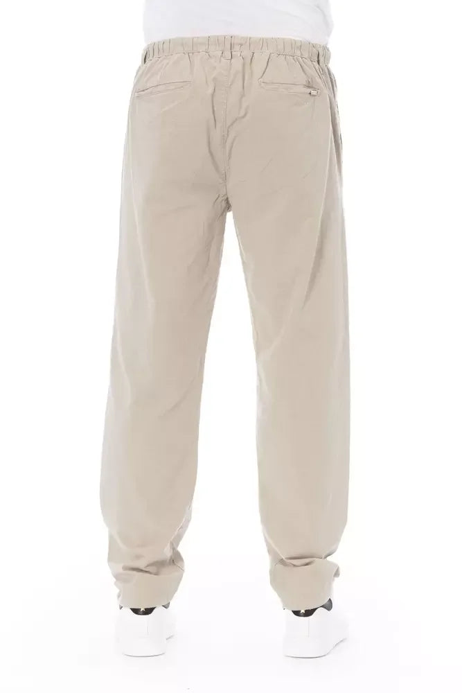 Baldinini Trend Beige Cotton Men Chino Pants - IT50 | L - Chinos