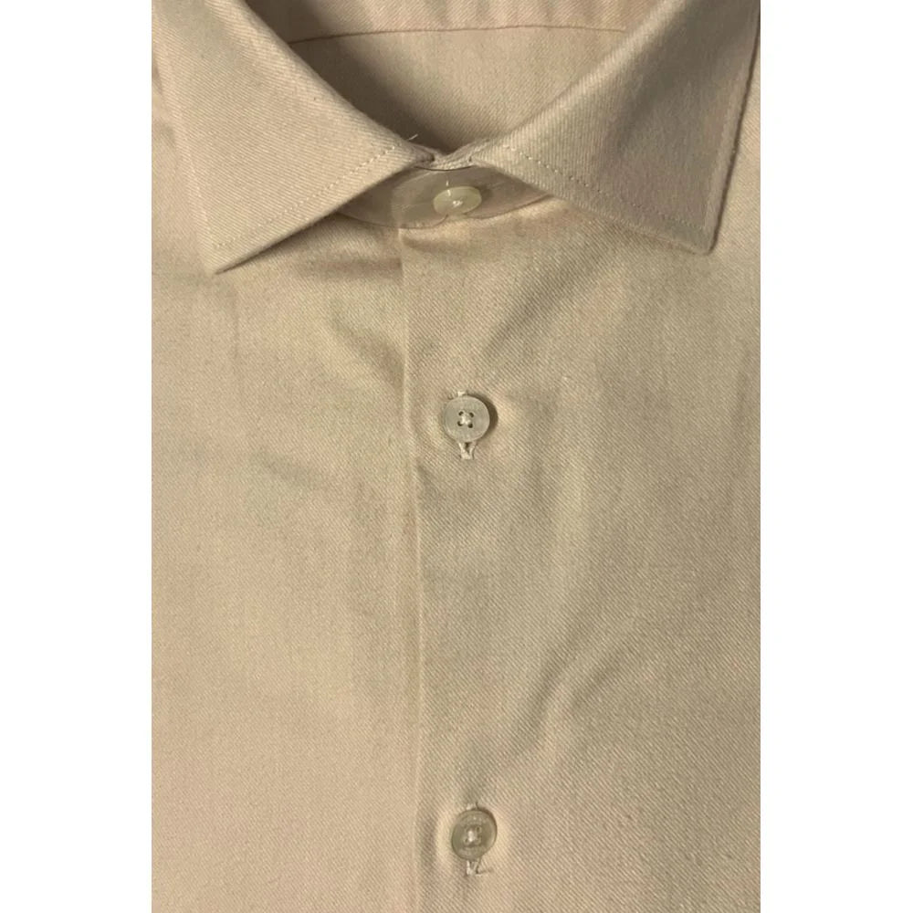 Baldinini Trend Beige Cotton Men Shirt