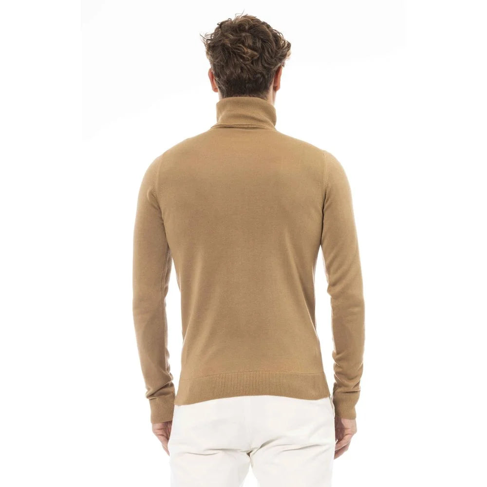 Baldinini Trend Beige Modal Men Sweater - Sweaters