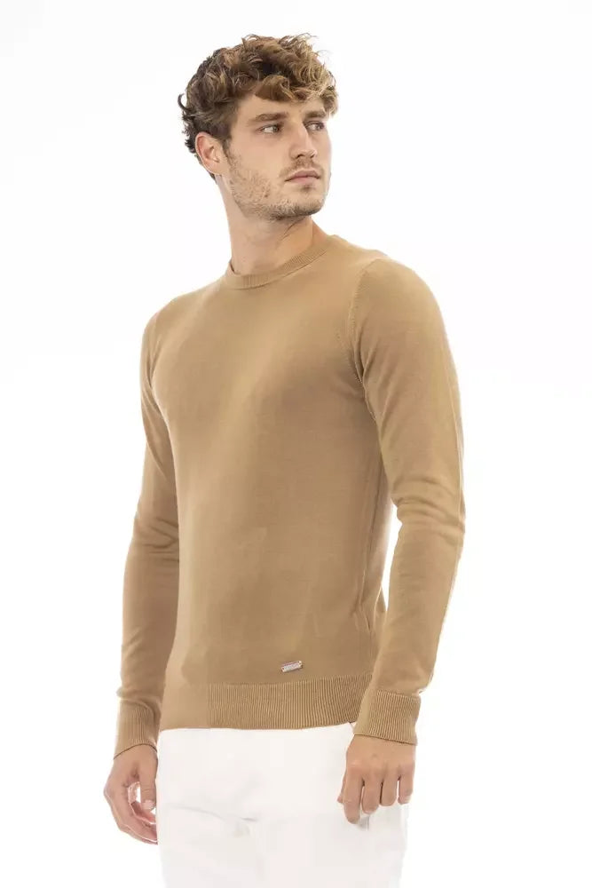 Baldinini Trend Beige Modal Men Sweater - Sweaters