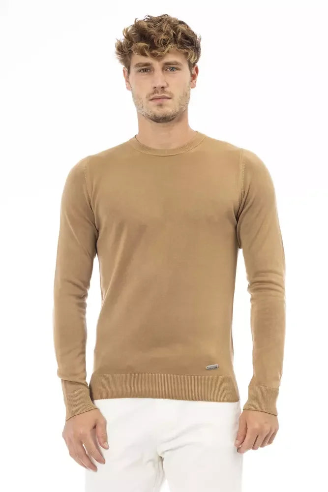 Baldinini Trend Beige Modal Men Sweater - Sweaters
