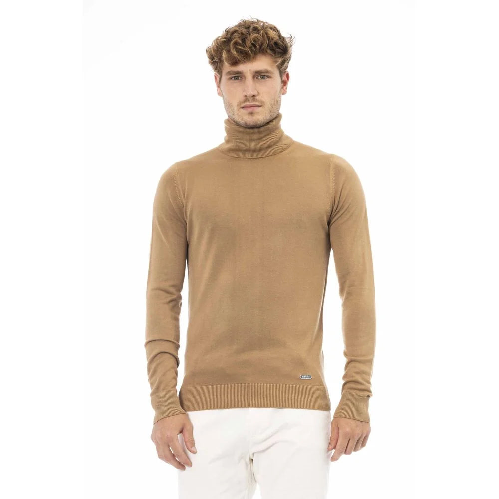 Baldinini Trend Beige Modal Men Sweater - Sweaters