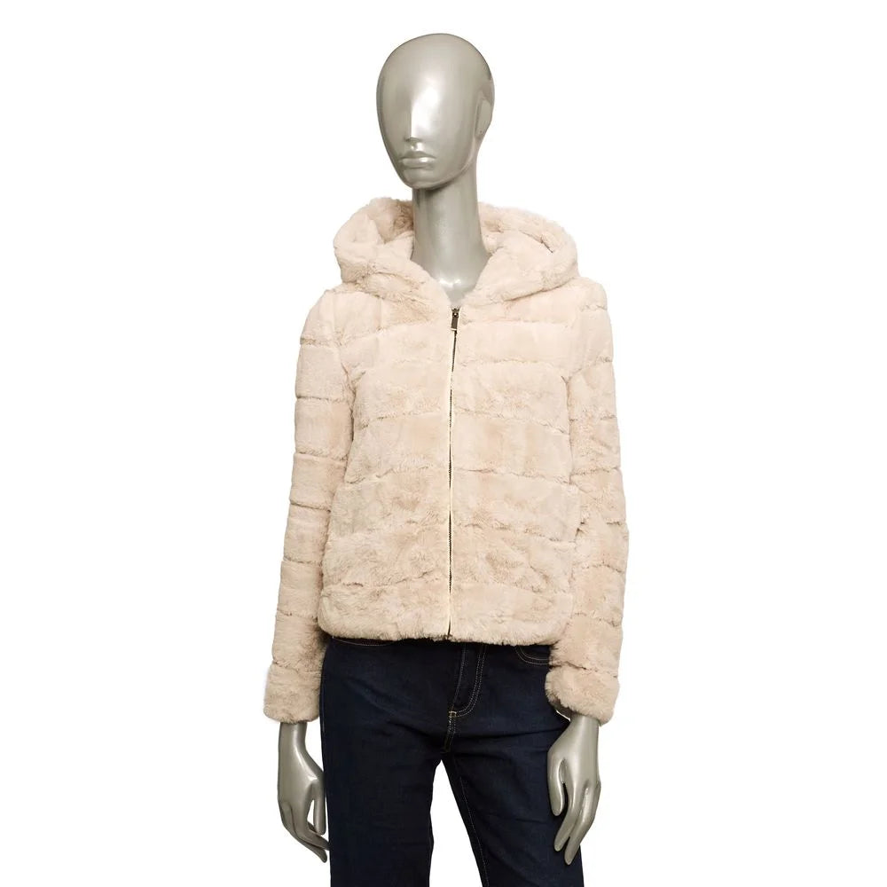 Baldinini Trend Beige Polyester Women Jacket - Bomber Jackets