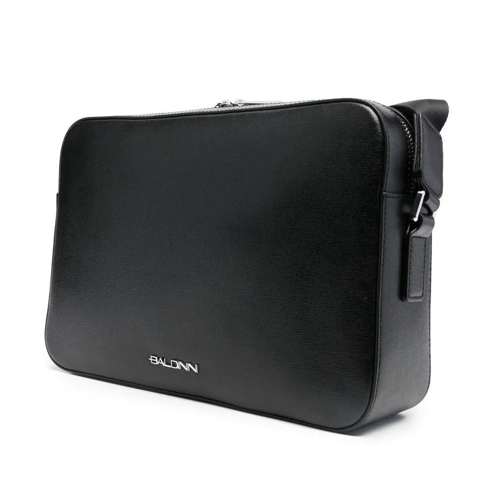Baldinini Trend Black Calfskin Shoulder Bag - Cross Body Bags