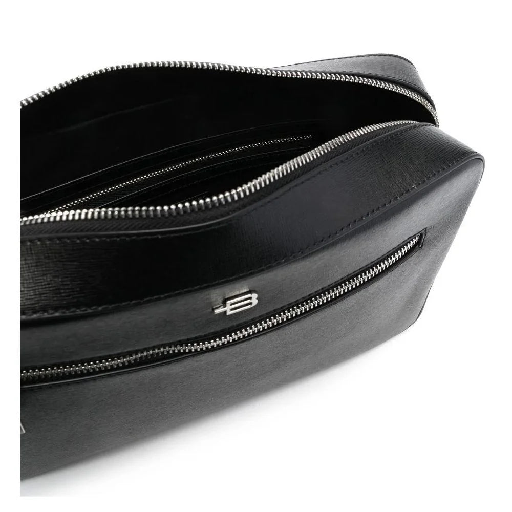 Baldinini Trend Black Calfskin Shoulder Bag - Cross Body Bags