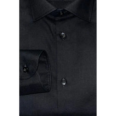 Baldinini Trend Black Cotton Men Shirt - Shirts