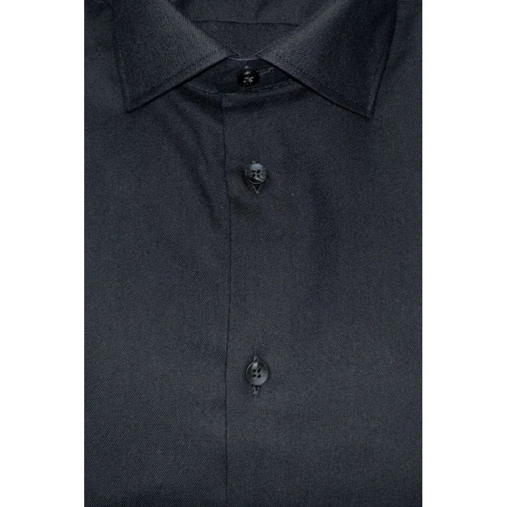 Baldinini Trend Black Cotton Men Shirt - Shirts