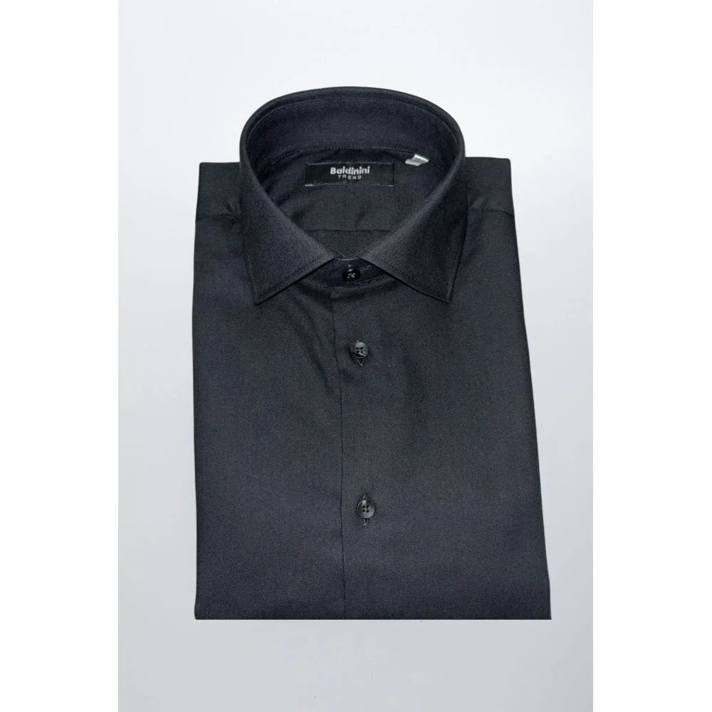 Baldinini Trend Black Cotton Men Shirt - Shirts